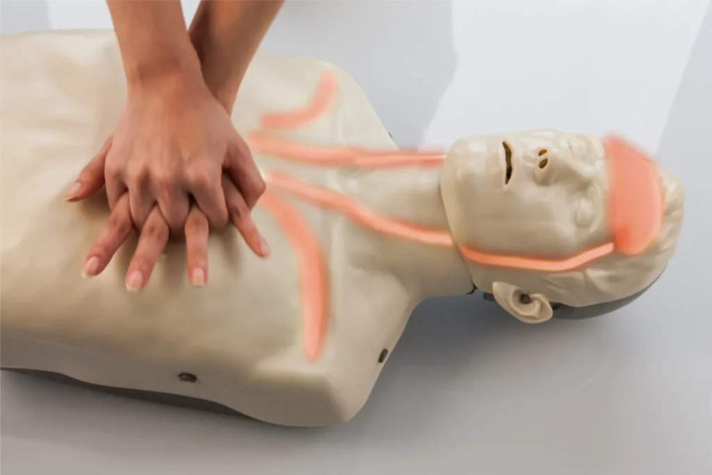 Manekin RKO czerwone LEDY